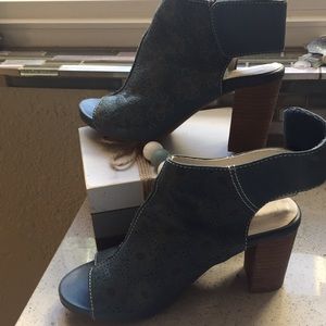 Beautiful denim blue leather